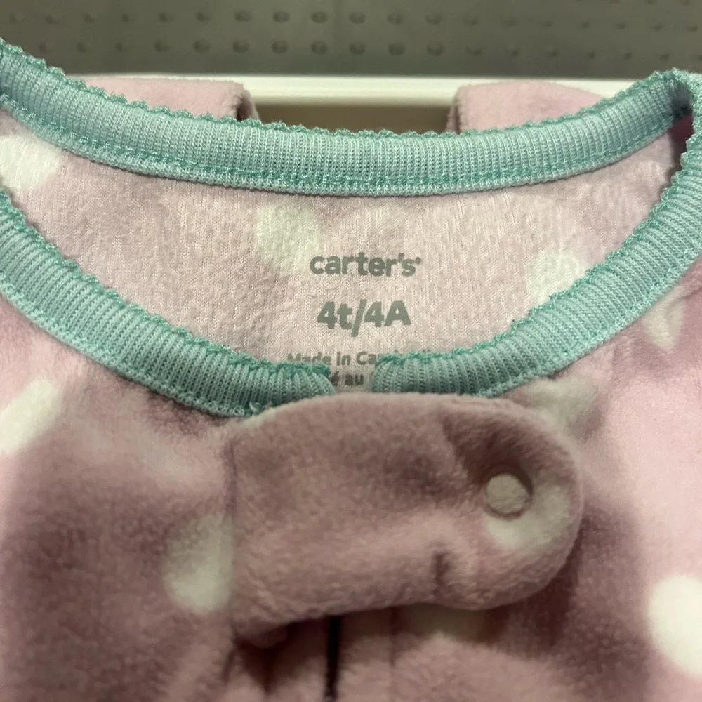 Lot of 2 Carter's Fleece Footie Pajamas